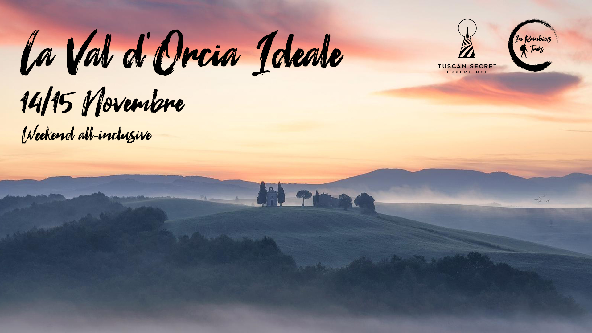 “La Val d’Orcia Ideale: Il Weekend di Trekking, Arte e Fotografia” dal 14 al 15 Novembre.